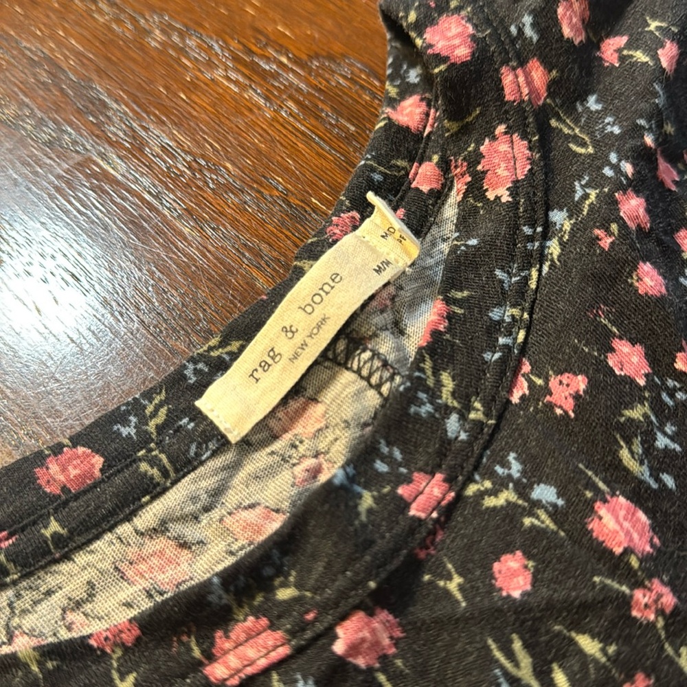 Rag and Bone medium floral comfy t shirt - Picture 2 of 4